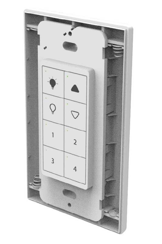 WS-NC04-N2-0A6 - Atom In-Wall Battery Powered Switch 8 Button